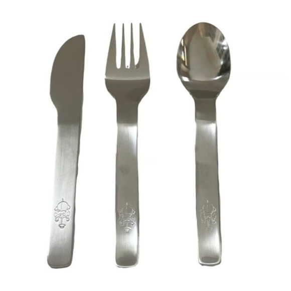 Vintage STELTON Denmark Kids’ Stainless Steel Silverware - Dumbo Elephant Set - Picture 4 of 6